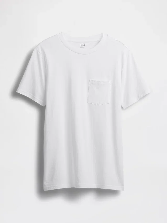 T-shirt met zak van biologisch katoen voor volwassenen