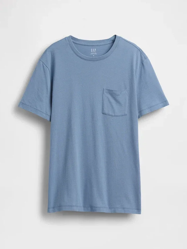 T-shirt met zak van biologisch katoen voor volwassenen