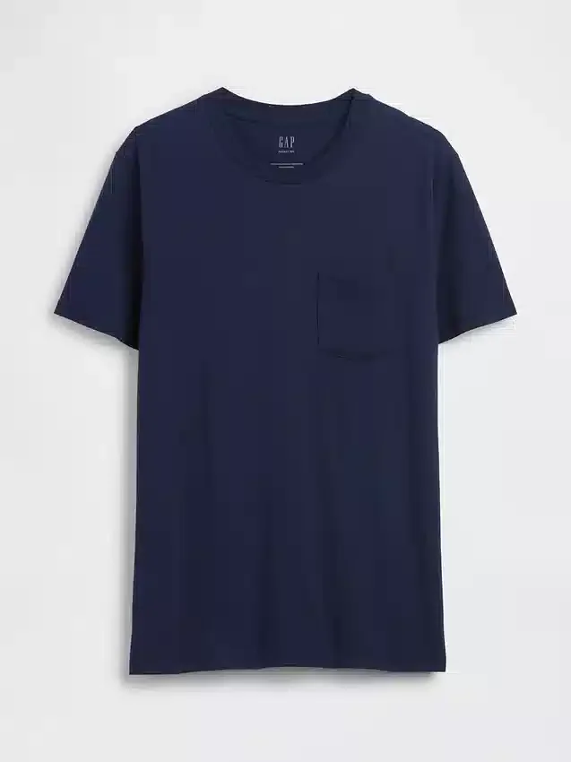 T-shirt met zak van biologisch katoen voor volwassenen