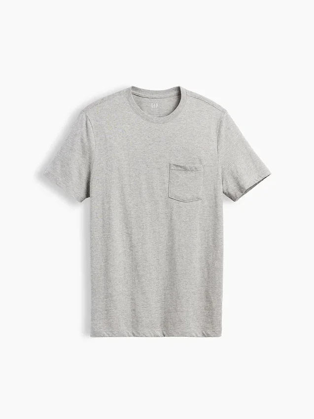 T-shirt met zak van biologisch katoen voor volwassenen