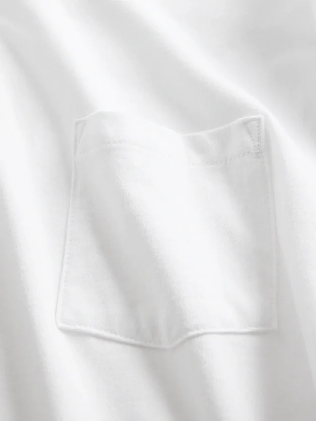 T-shirt met zak van biologisch katoen voor volwassenen
