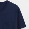 T-shirt met zak van biologisch katoen voor volwassenen