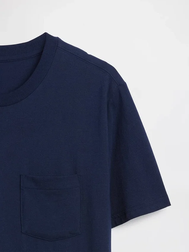 T-shirt met zak van biologisch katoen voor volwassenen
