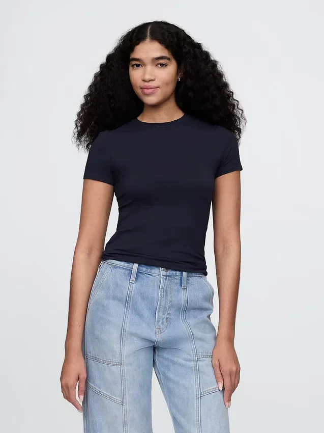 T-shirt van dichtgeweven jersey