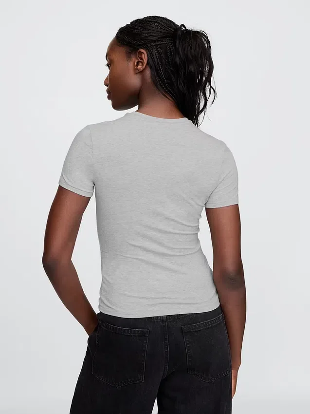 T-shirt van dichtgeweven jersey