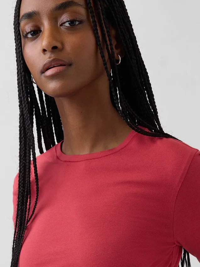 T-shirt van dichtgeweven jersey