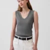 Tanktop met veelkleurige ribbel