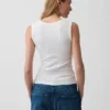 Tanktop met veelkleurige ribbel