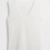 Tanktop met veelkleurige ribbel
