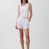 Tanktop van katoenen gaas met racerback