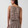 Tanktop van katoenen gaas met racerback
