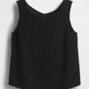 Tanktop van katoenen gaas met racerback