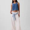Tanktop van katoenen gaasdenim