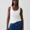 Tanktop van linnenmix