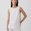 Tanktop van linnenmix