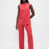 Tanktop van linnenmix
