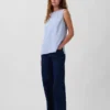 Tanktop van linnenmix