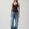 Tanktop van linnenmix