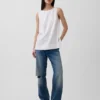 Tanktop van linnenmix