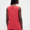 Tanktop van linnenmix