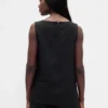 Tanktop van linnenmix