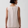 Tanktop van linnenmix