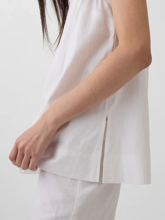 Tanktop van linnenmix