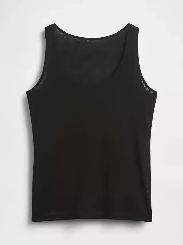 Tanktop van linnenmix