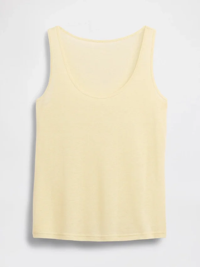 Tanktop van linnenmix