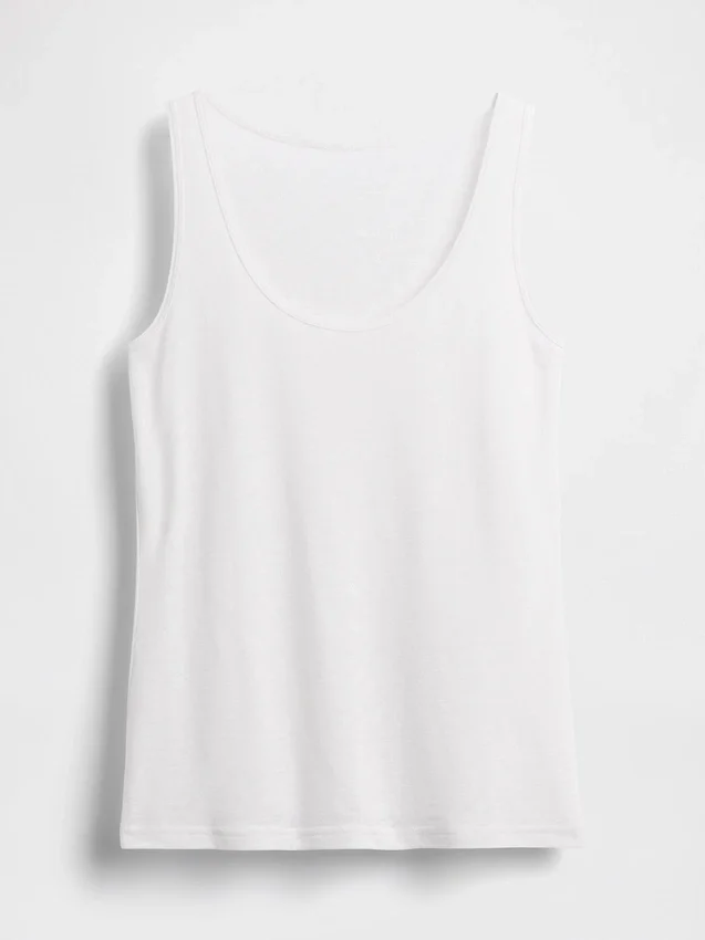 Tanktop van linnenmix