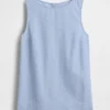 Tanktop van linnenmix