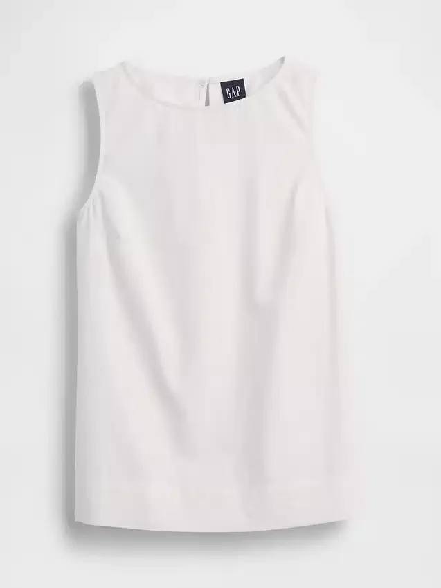 Tanktop van linnenmix
