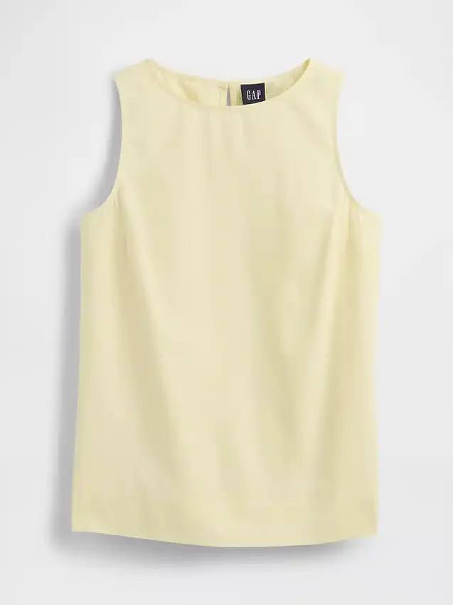 Tanktop van linnenmix