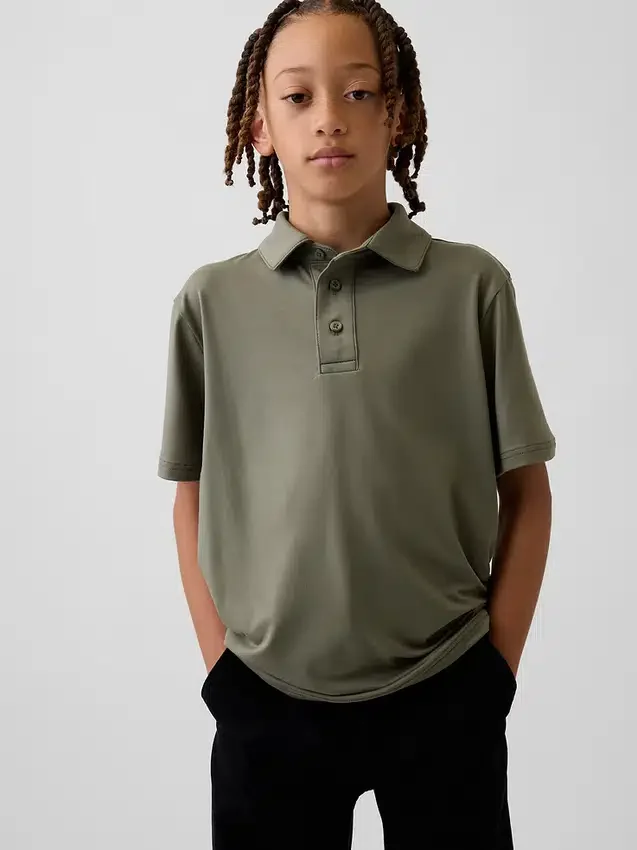 Tech Performance-polo voor kinderen
