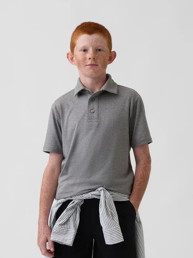 Tech Performance-polo voor kinderen