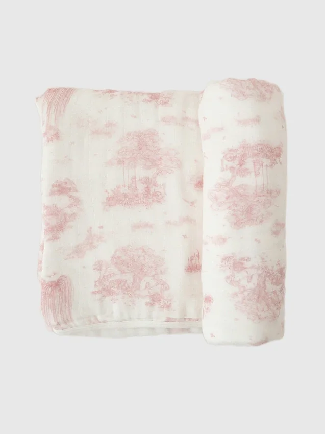 The Gilded Bird: bamboe babydeken met lente-toile-motief
