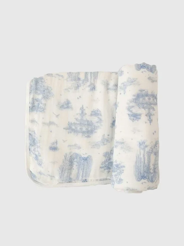 The Gilded Bird: bamboe babydeken met lente-toile-motief