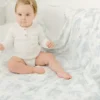 The Gilded Bird: bamboe babydeken met lente-toile-motief