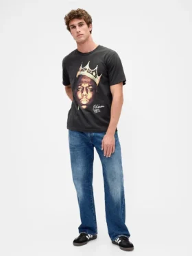 The Notorious B.I.G. T-shirt met print in relaxte pasvorm