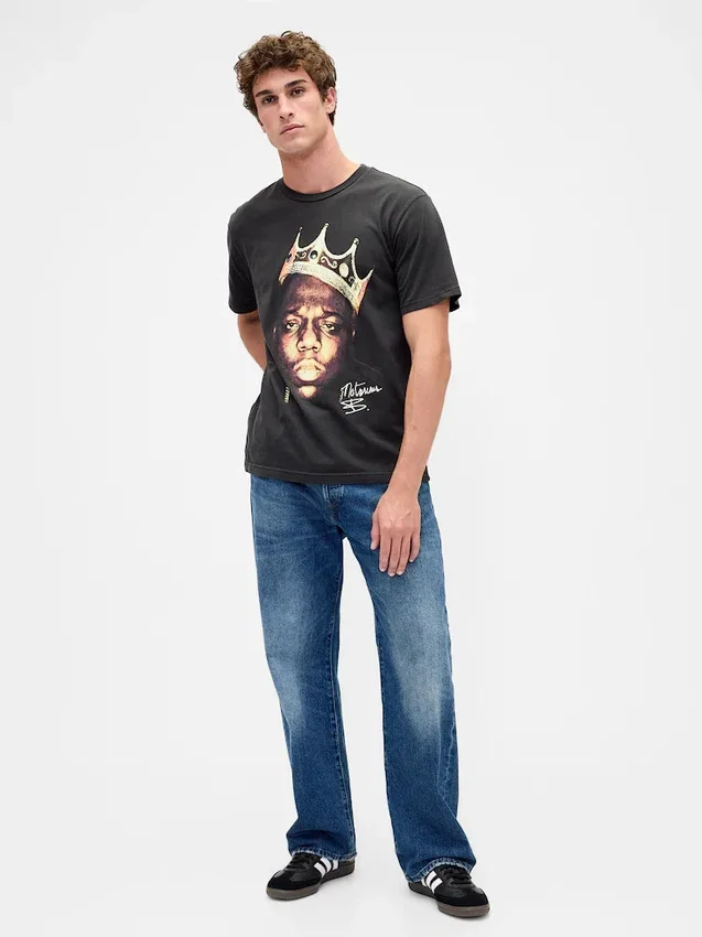 The Notorious B.I.G. T-shirt met print in relaxte pasvorm