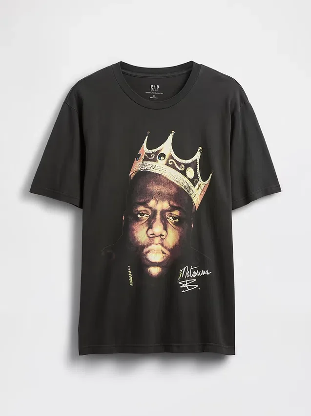 The Notorious B.I.G. T-shirt met print in relaxte pasvorm