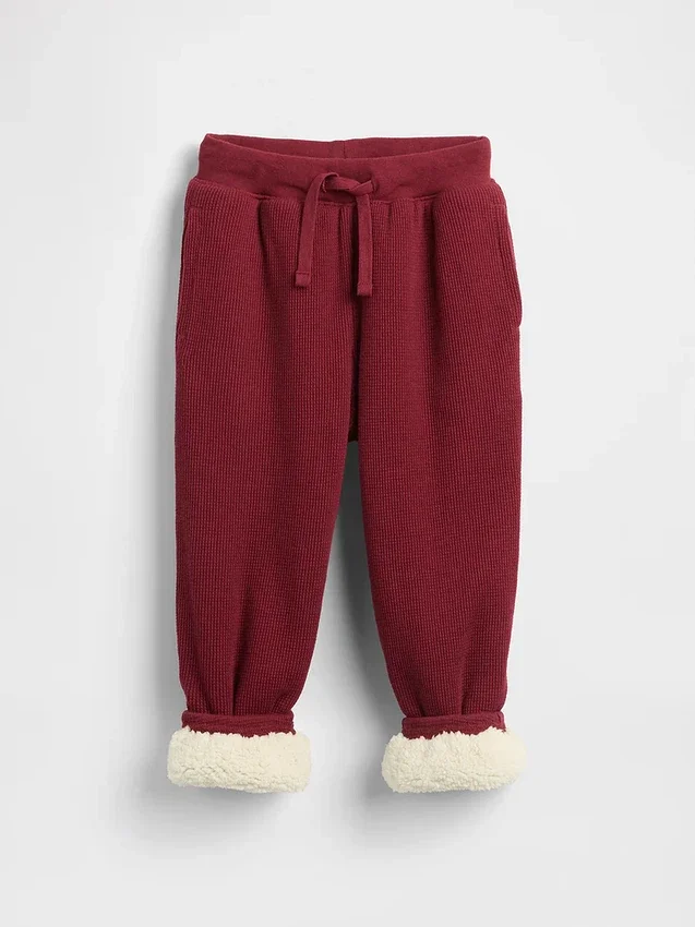 Thermische joggingbroek met sherpa-voering voor Baby & Peuter
