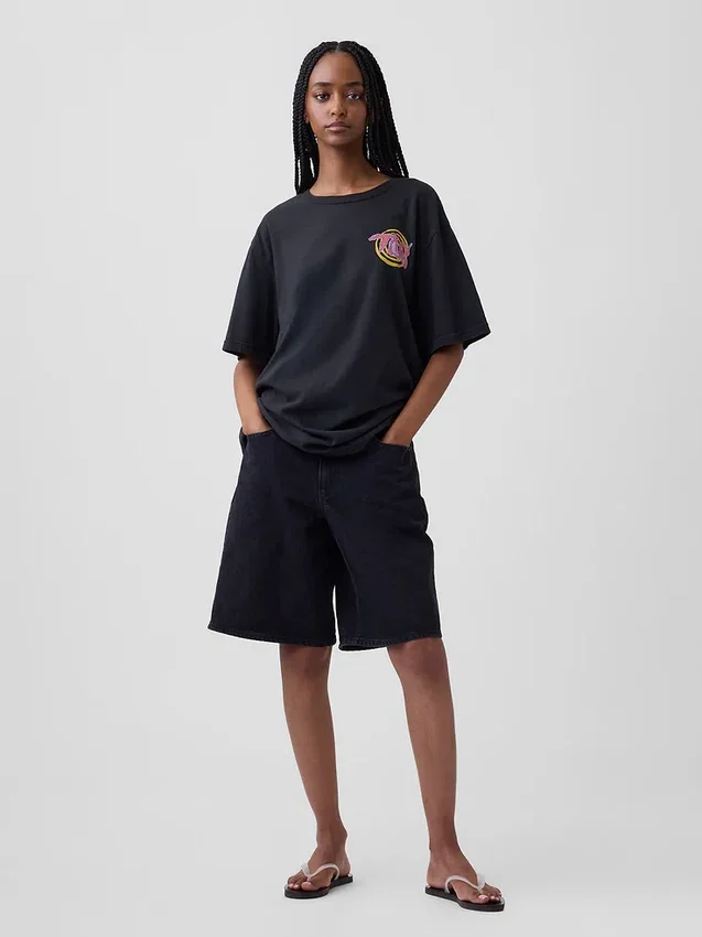 Tlc T-shirt met print en relaxte pasvorm