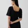 Top met peplum en kanten rand