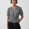 Top met strik in de taille
