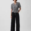 Top met strik in de taille