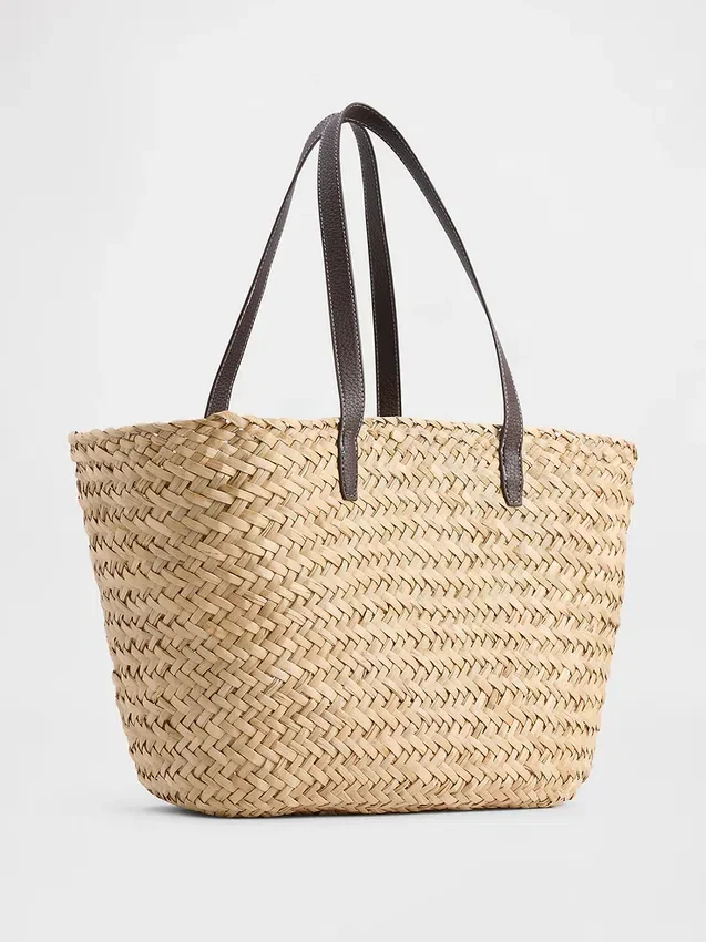 Tote bag van stro