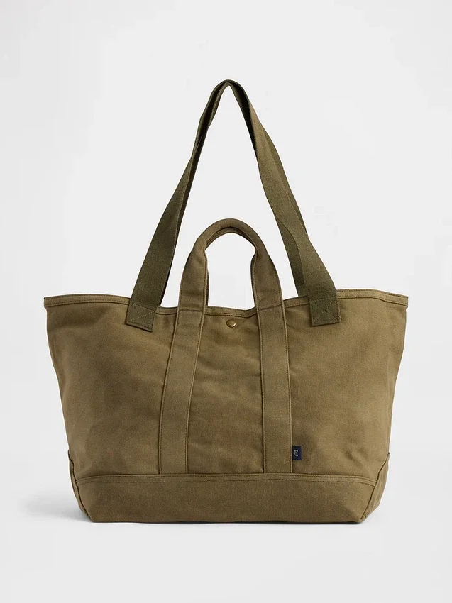Tote-tas van gewaxt canvas