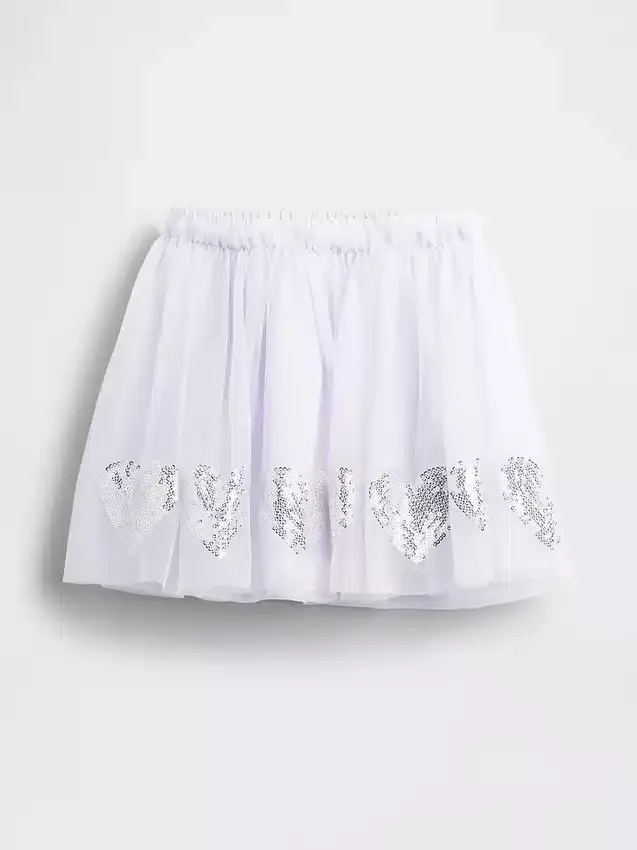 Tule- en paillettenrok met hartjes voor Baby & Peuter