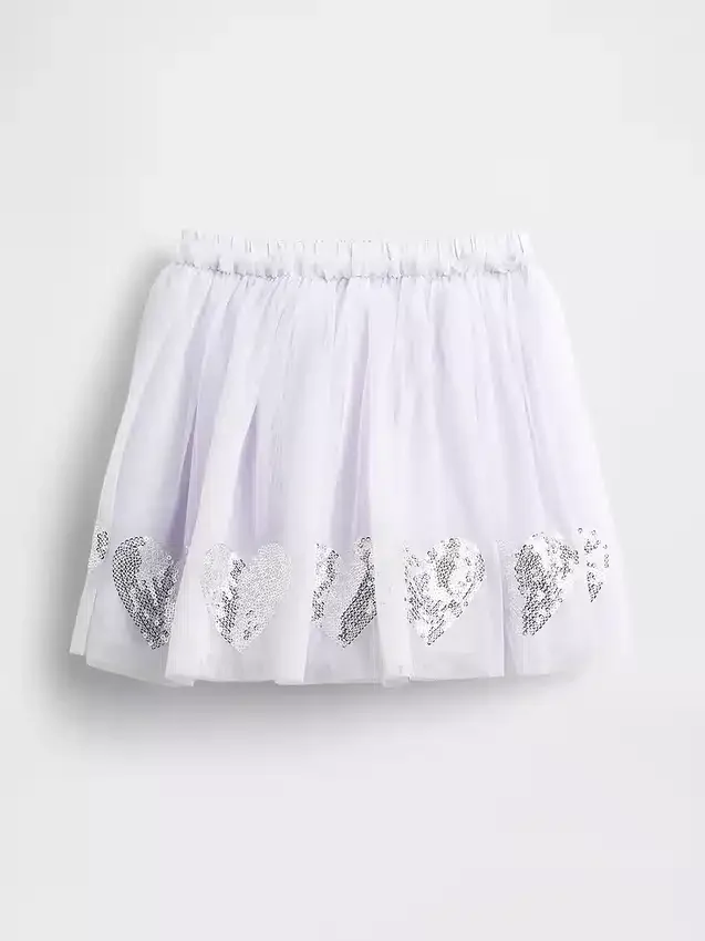 Tule- en paillettenrok met hartjes voor Baby & Peuter